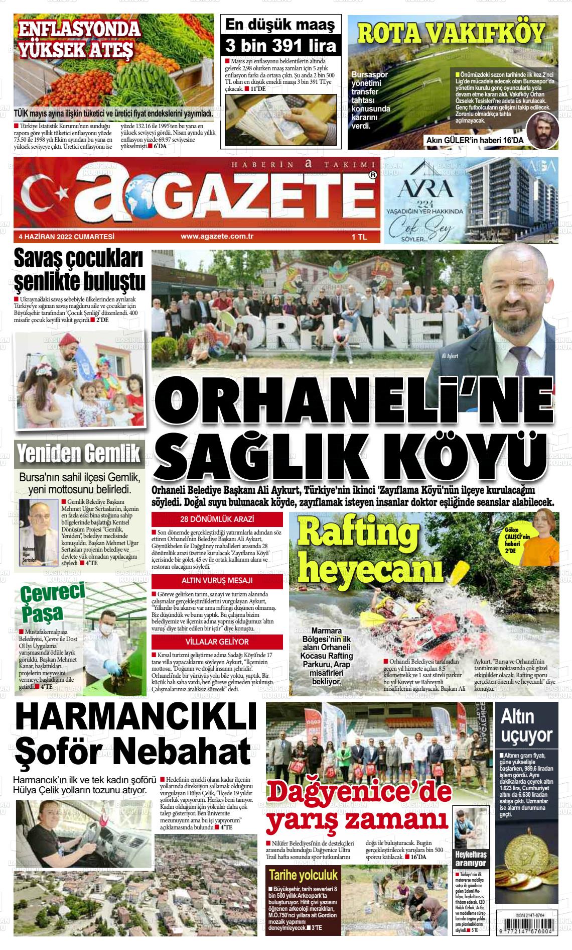 04 Haziran 2022 a gazete Gazete Manşeti