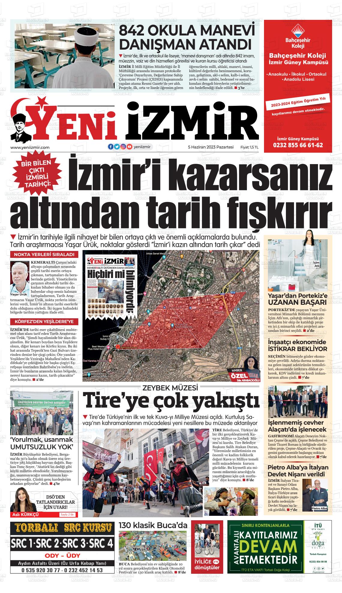 05 Haziran 2023 Büyük Torbalı Gazete Manşeti