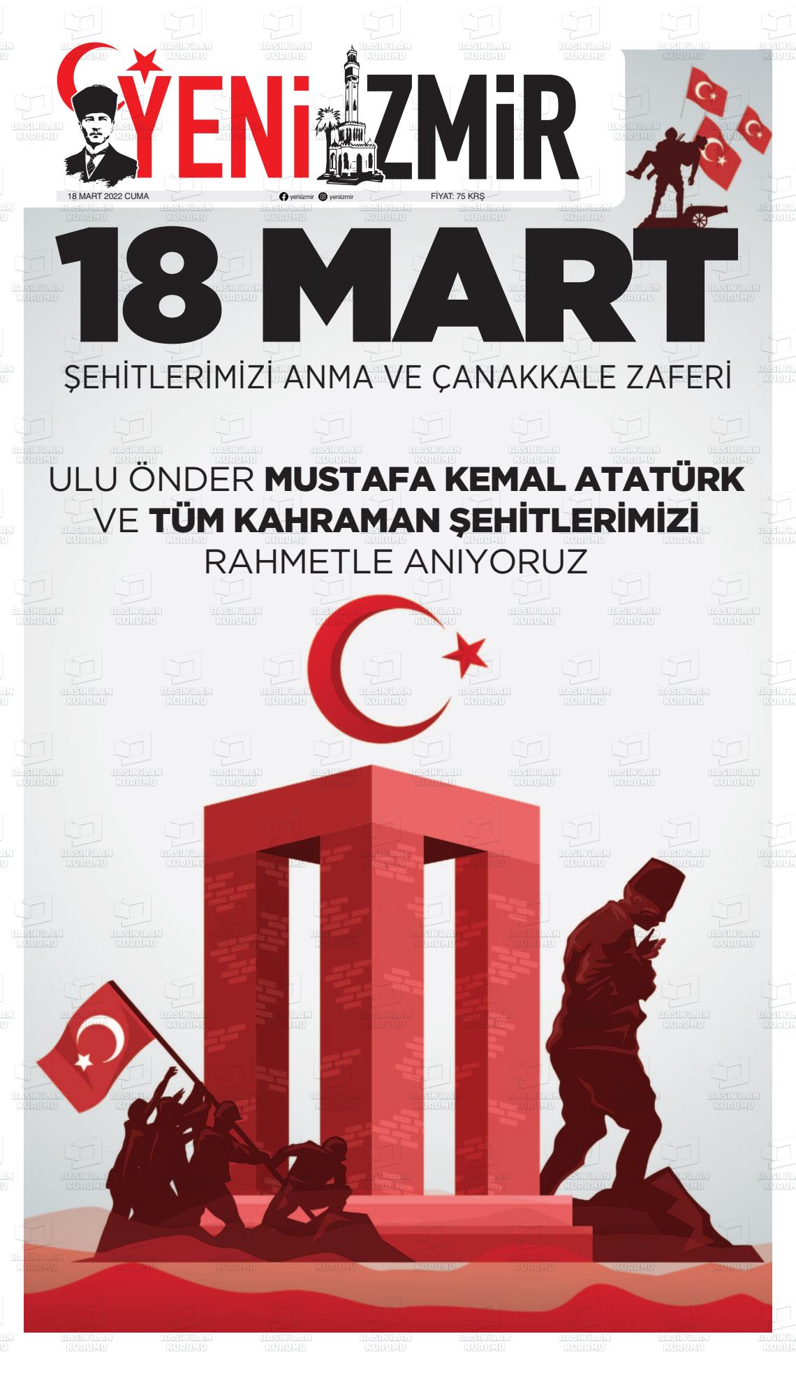 18 Mart 2022 Büyük Torbalı Gazete Manşeti