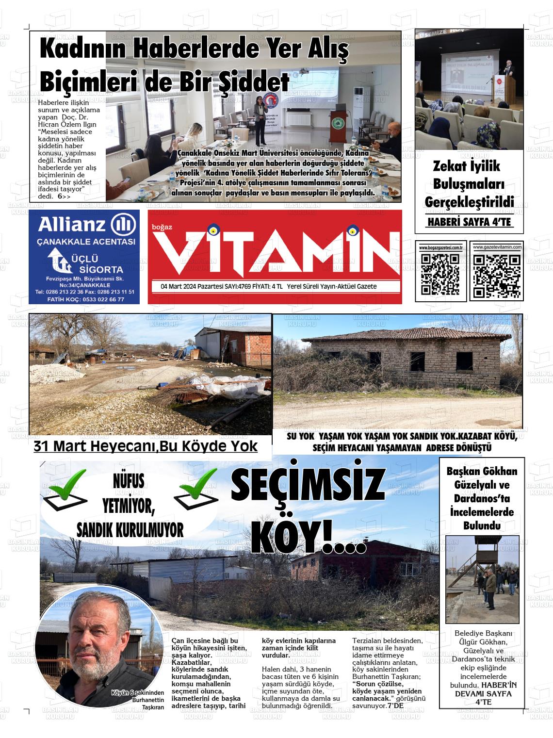 04 Mart 2024 Gazete Vitamin Gazete Manşeti