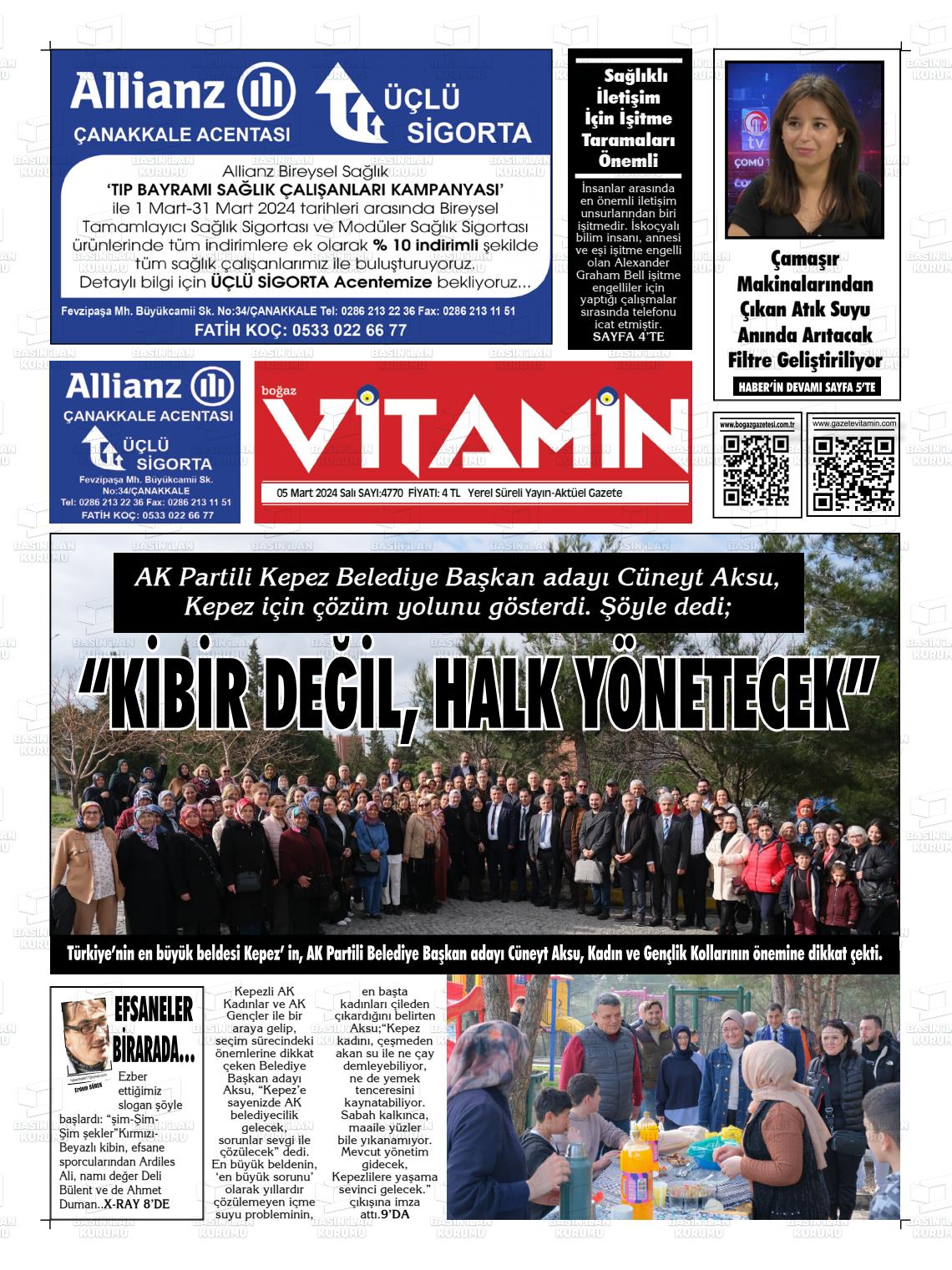 07 Mart 2024 Gazete Vitamin Gazete Manşeti