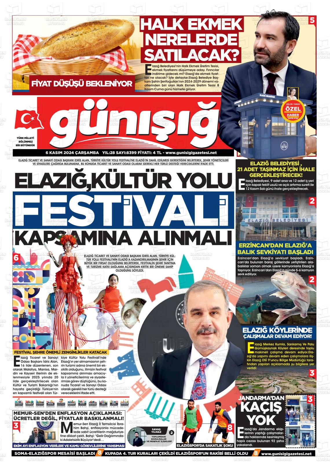 06 Kasım 2024 Gün Işığı Gazete Manşeti