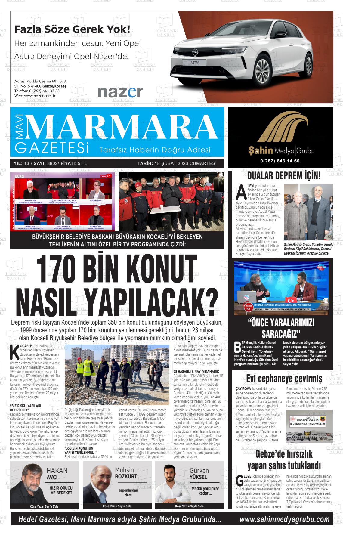 18 Nisan 2023 Hedef Gazete Manşeti