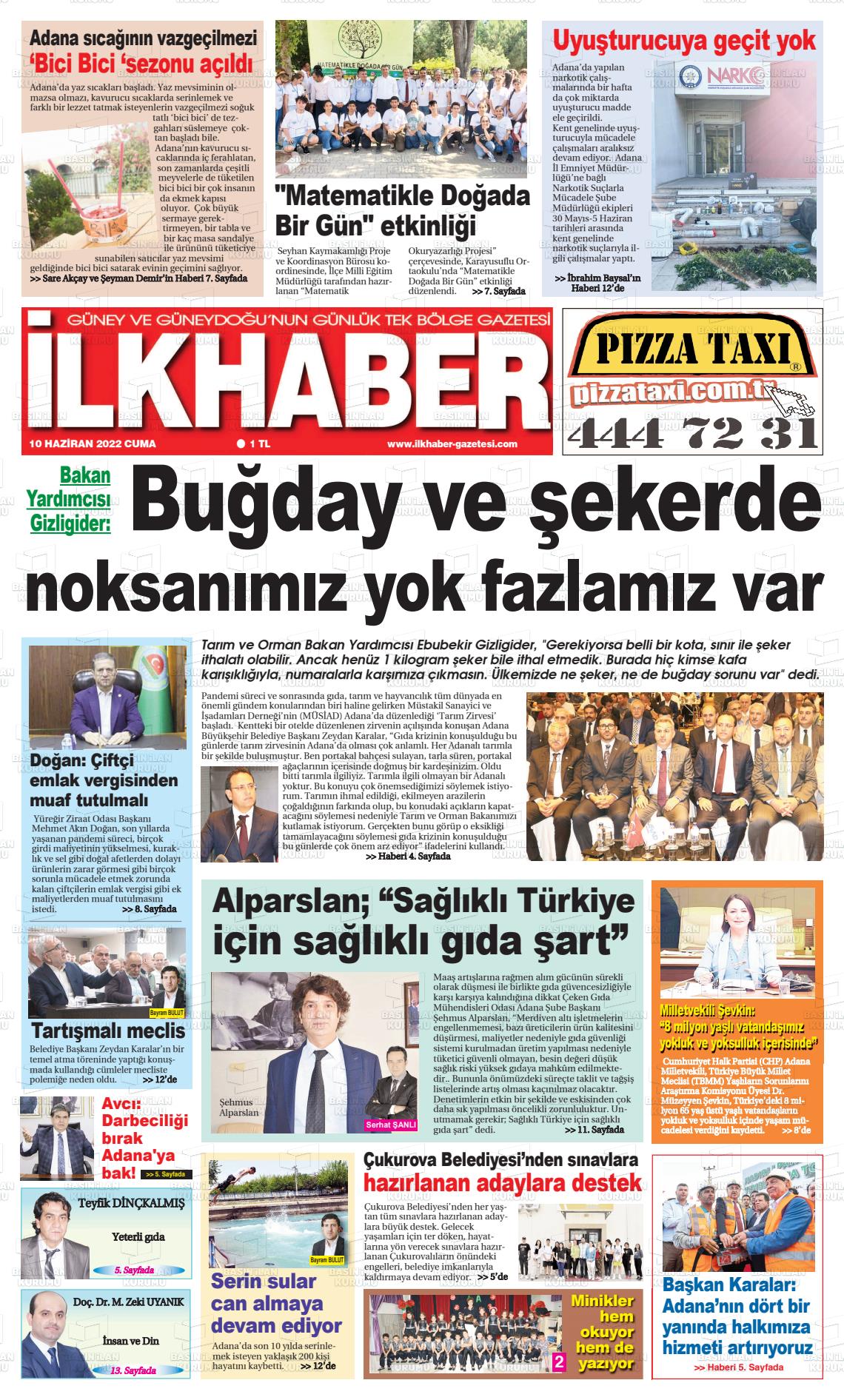 10 Haziran 2022 İlk Haber Gazete Manşeti