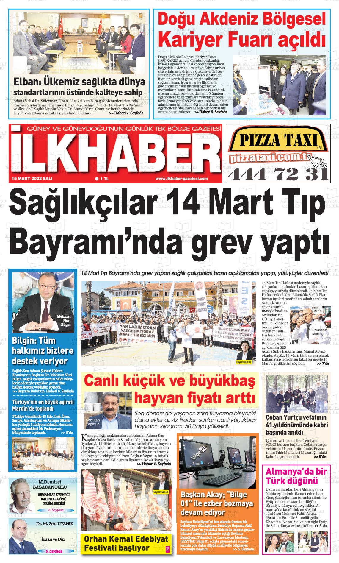 15 Mart 2022 İlk Haber Gazete Manşeti