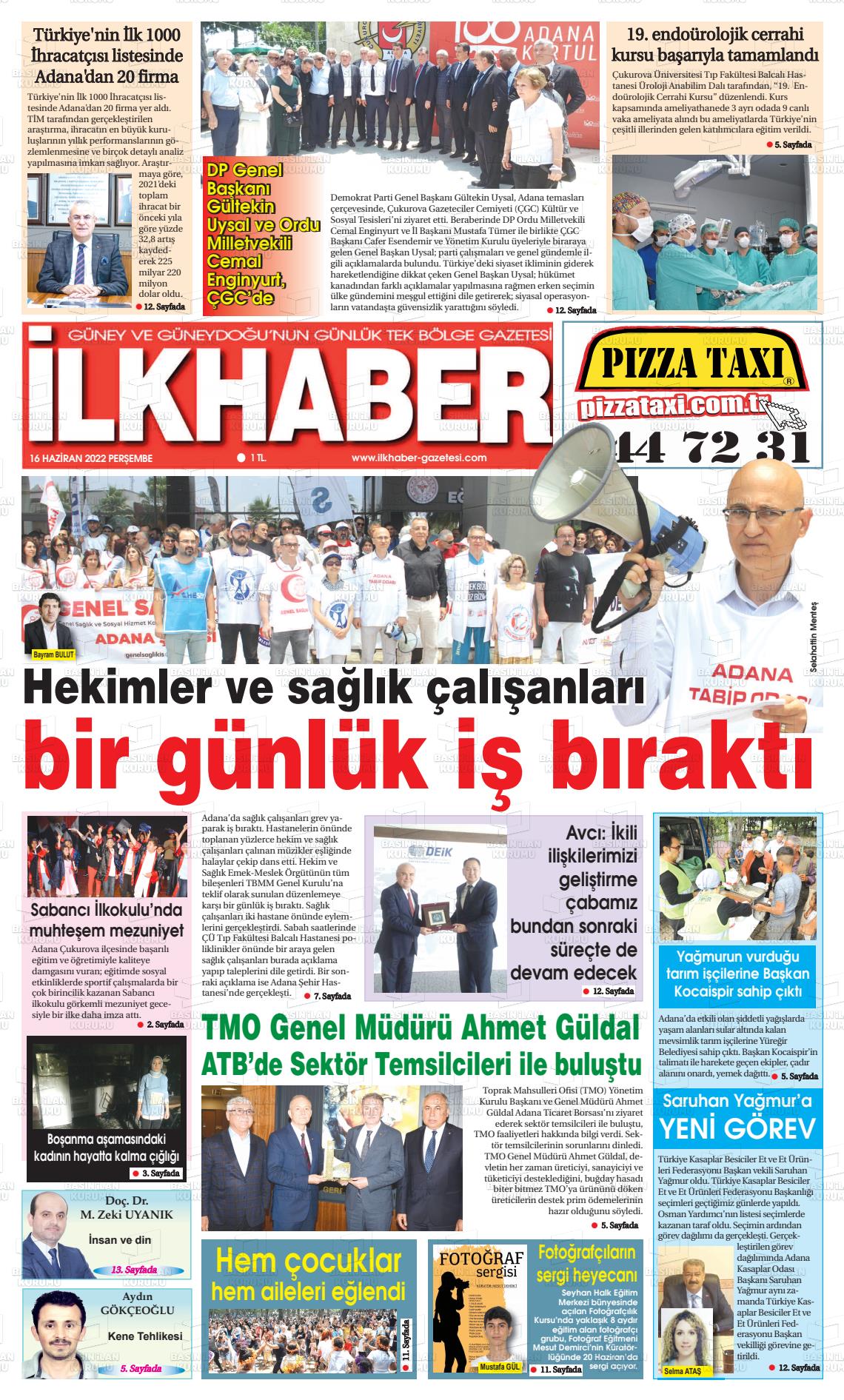 16 Haziran 2022 İlk Haber Gazete Manşeti