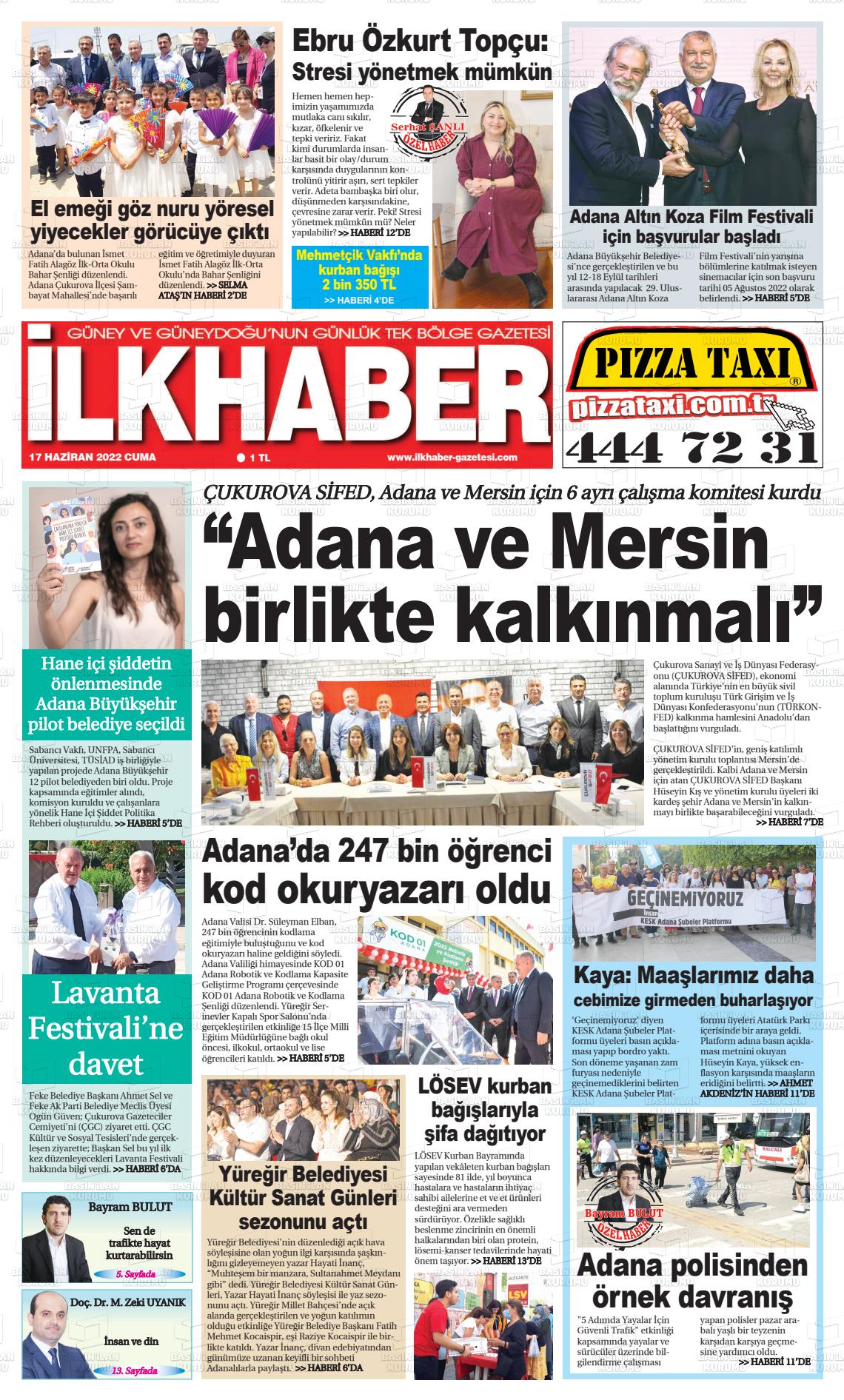 17 Haziran 2022 İlk Haber Gazete Manşeti