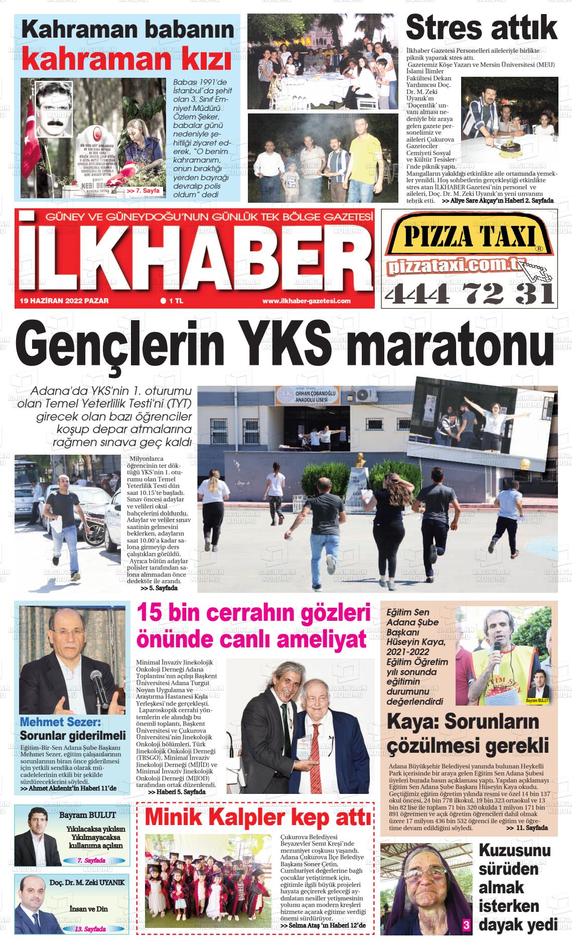 19 Haziran 2022 İlk Haber Gazete Manşeti