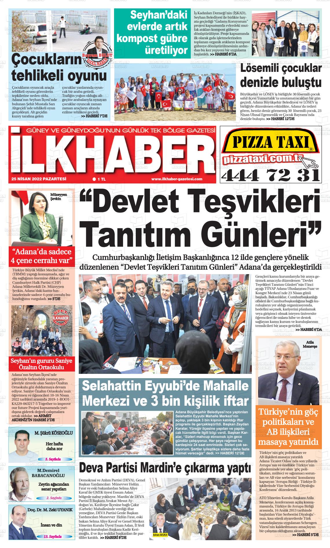 25 Nisan 2022 İlk Haber Gazete Manşeti