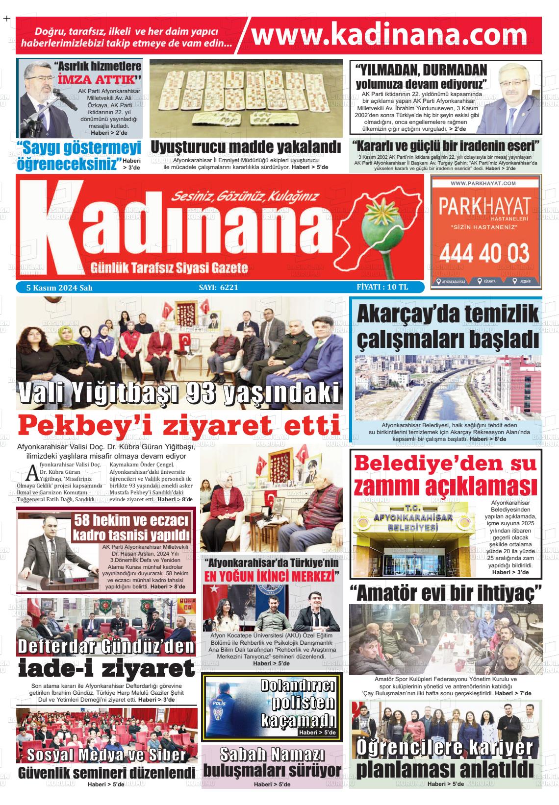 05 Kasım 2024 Kadınana Gazete Manşeti