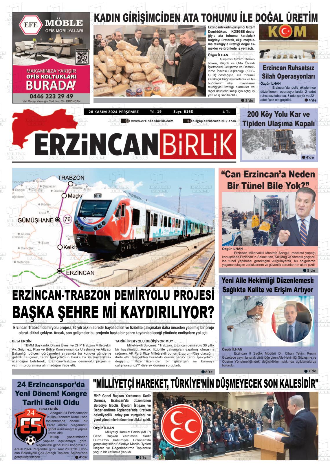 03 Aralık 2024 Kazankaya Gazete Manşeti