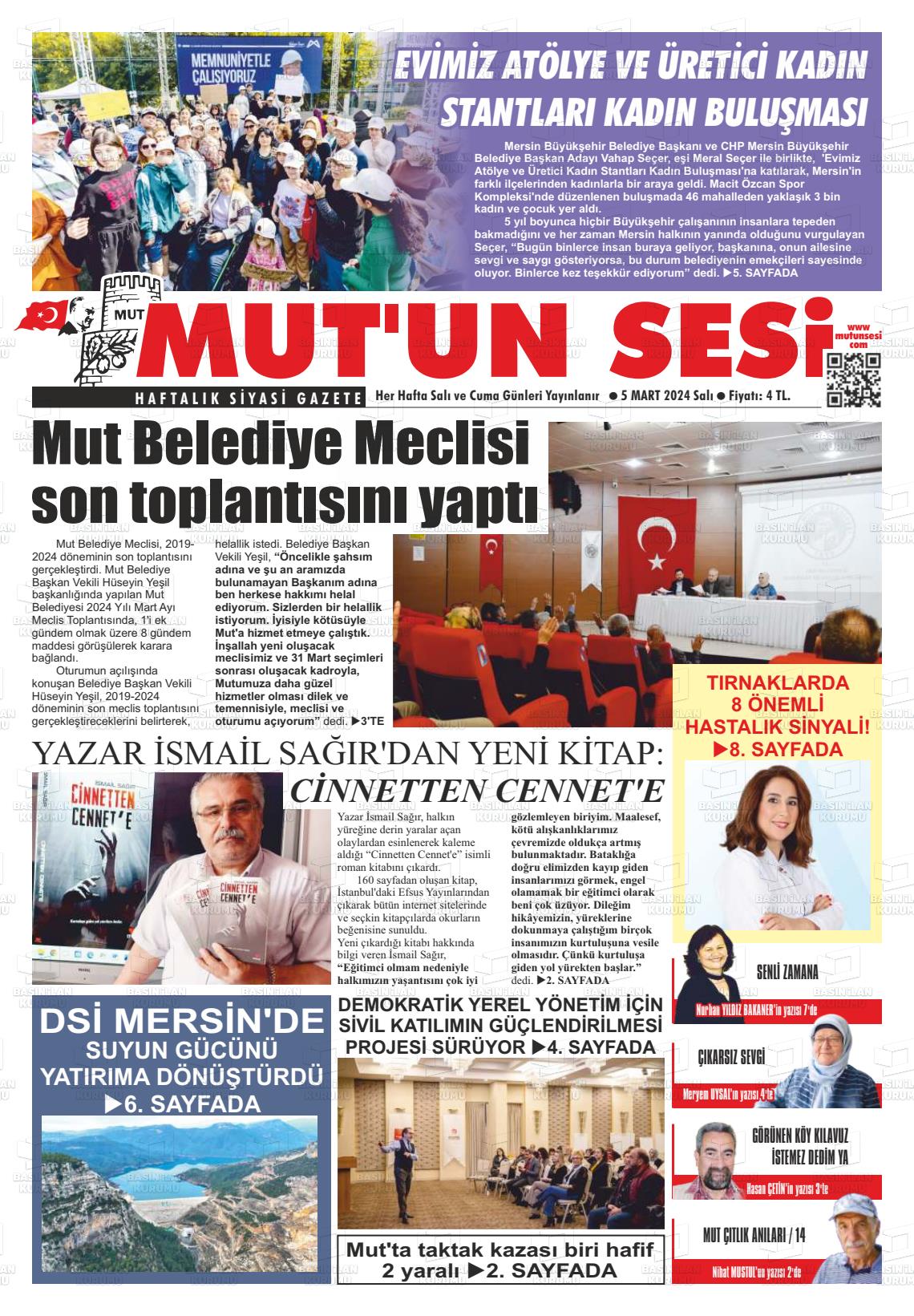 07 Mart 2024 Mut'un Sesi Gazete Manşeti