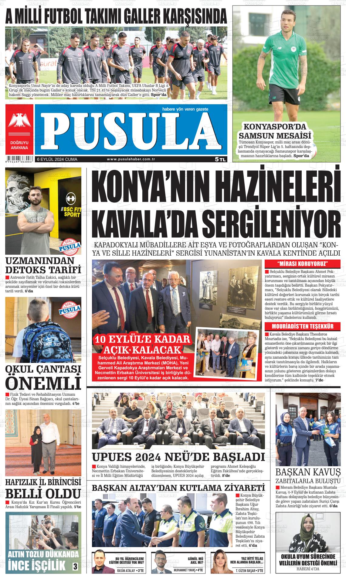 06 Eylül 2024 Pusula Haber Gazete Manşeti