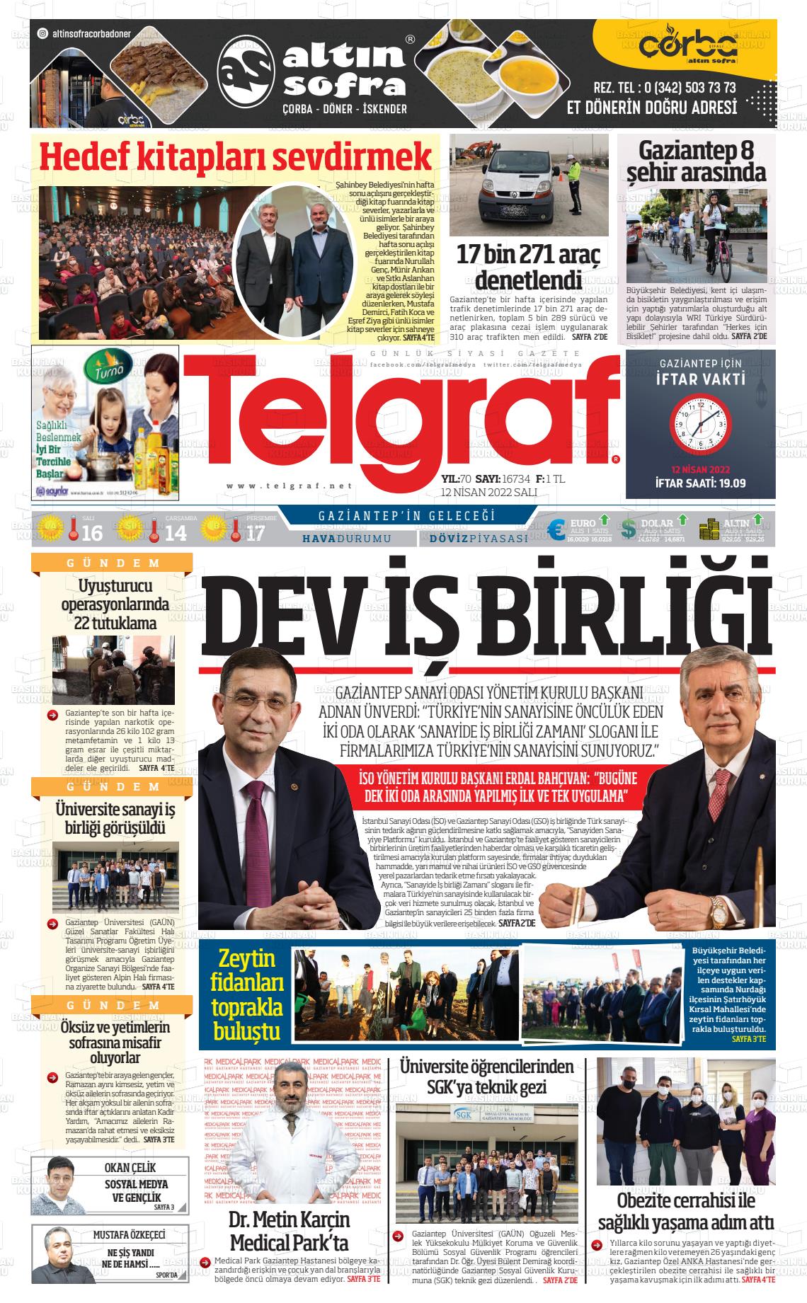 10 Haziran 2022 Telgraf Gazete Manşeti